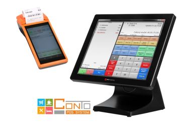Pokladní systém Conto Max a All-in-one P1K + mobilní číšník