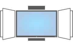 LCD na zvedacím stojanu