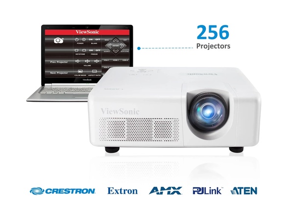 Viewsonic LS625W - správa projektoru po LAN
