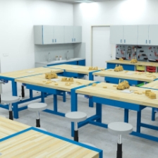 360° vizualizace kreativní dílny na základní škole