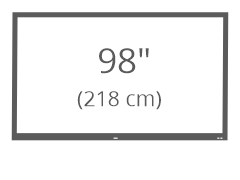 LCD s úhlopříčkou 98