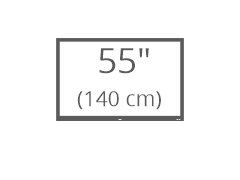 LCD s úhlopříčkou 55