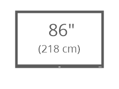 LCD s úhlopříčkou 86