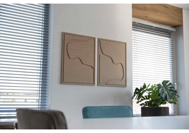 Akustický panel FLOW Diptych – Acoustic Art - sada 2 kusů- Hnědý