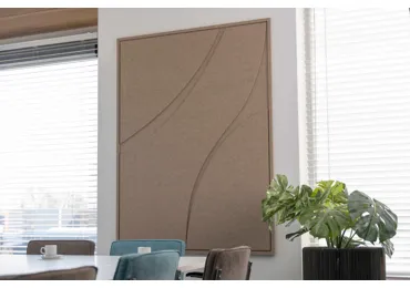 Akustický panel FLOW Extra Large - Acoustic art - Hnědý