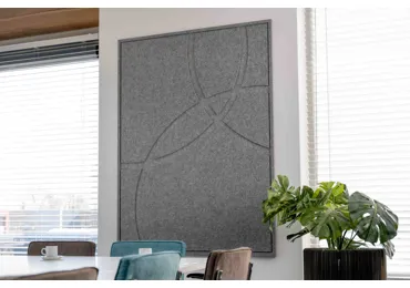 Akustický panel GEO Extra Large - Acoustic art - Tmavě šedý