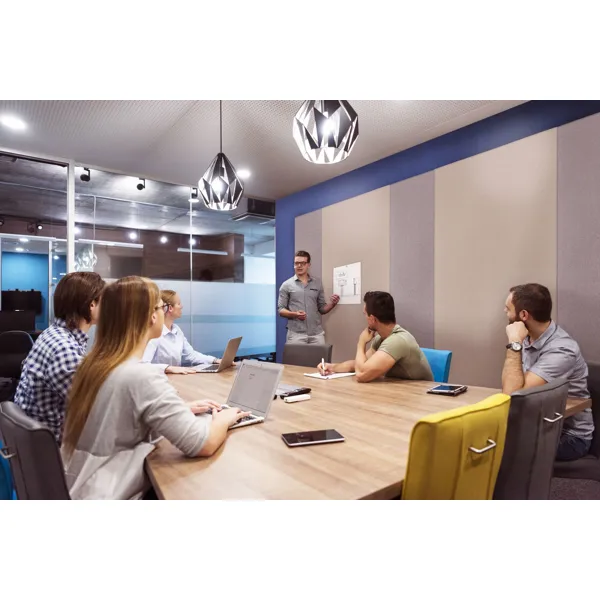 Obrázek pro LEG-7144121 Akustický panel řady WALL-UP, 200x119,5 cm, světle šedý