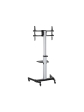 ALU pojízdný stojan Brateck FS44-46TW pro TV 37"-86" 50kg police