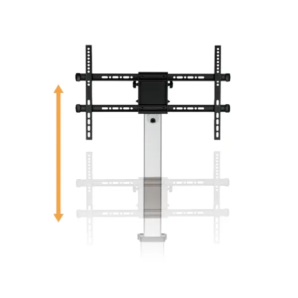 ALU pojízdný stojan Brateck FS44-46TW pro TV 37"-86" 50kg police