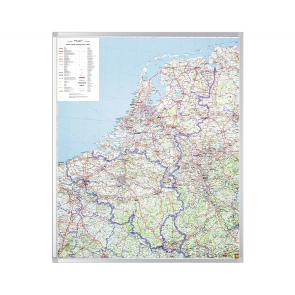 Automapa Beneluxu 105x88 cm, PROFESSIONAL