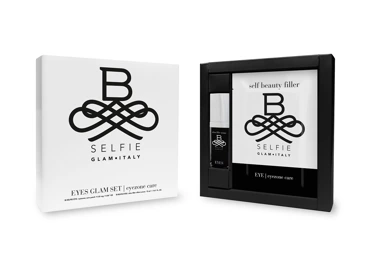 B-Selfie EYES GLAM SET: Dárková sada 4 balení náplastí + sérum EYES - 4x 2ks náplasti + 1x 15 ml