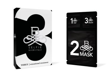 B-Selfie THREE - 3 v 1 maska+mini sérum + mini krém - 5 ks