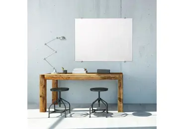 Barevná skleněná tabule Glassboard 100x200 cm - bílá