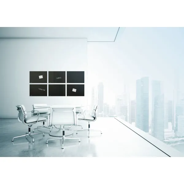 Obrázek pro LEG-7104654 Barevná skleněná tabule Glassboard 90x120 cm - černá