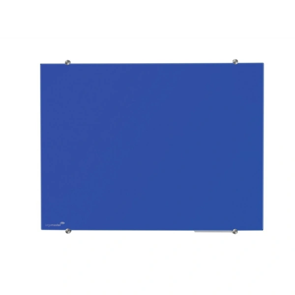 Barevná skleněná tabule Glassboard 90x120 cm - modrá