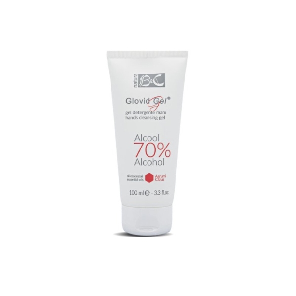 BeC Natura Glovid gel - Čistící gel na ruce s alkoholem 70%,  esenciálními oleji a vitamínem E - 100 ml