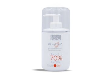 BeC Natura Glovid gel - Čistící gel na ruce s alkoholem 70%,  esenciálními oleji a vitamínem E - 300 ml s dávkovačem