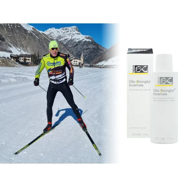 BeC Natura Strongful Invernale - Dermotonizující masážní olej doporučení pro ty, kteří dělají zimní sporty - 150 ml