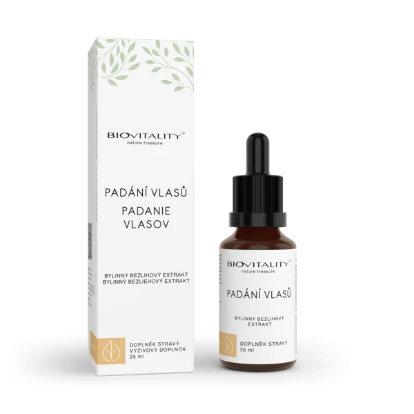 Biovitality Padání vlasů bezlihová tinktura - kapky 25 ml