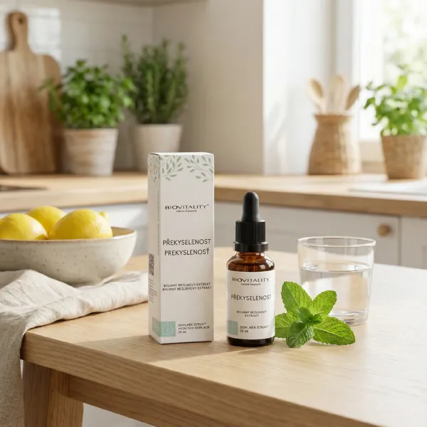 Biovitality Překyselenost bezlihová tinktura - kapky 25 ml