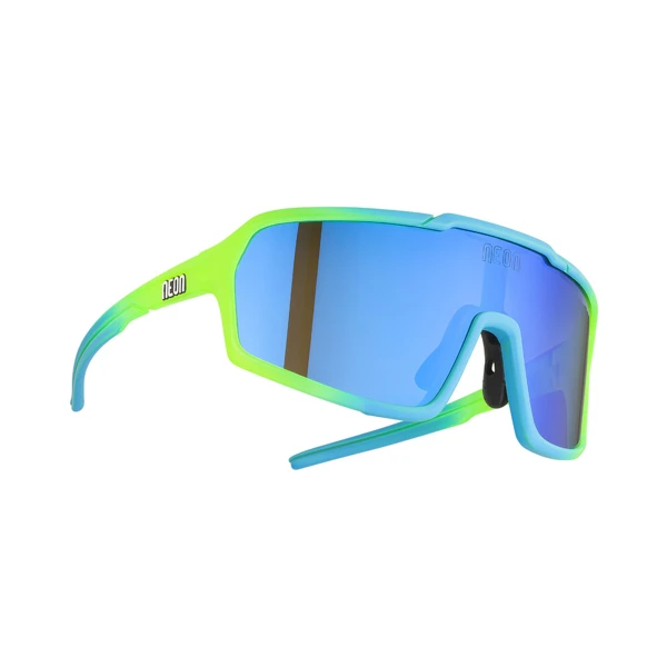 Brýle ARIZONA, rámeček CRYSTAL YELLOW - CYAN MAT, skla MIRROR BLUE CAT 3