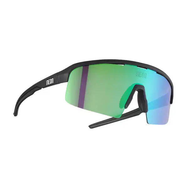 Brýle ARROW 2.0 SMALL, rámeček BLACK MATT, skla MIRROR GREEN CAT 3