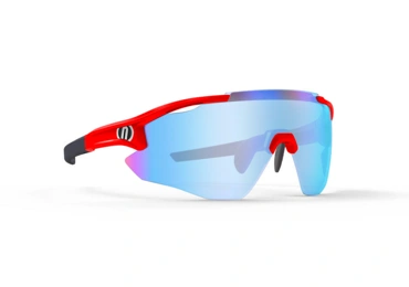 Brýle NOVA, rámeček RED FLUO, skla MIRROR ACCIAIO CAT 3