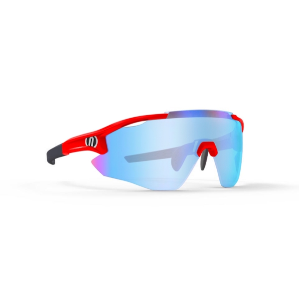 Brýle NOVA, rámeček RED FLUO, skla MIRROR ACCIAIO CAT 3