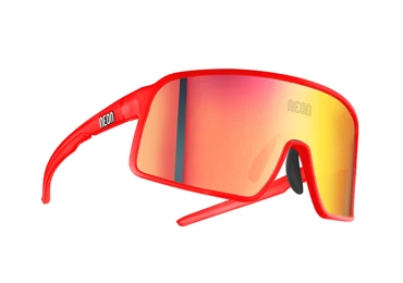 Brýle STRATUS, rámeček RED FLUO, skla MIRROR RED CAT 3, velikost M/L