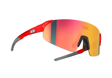 Brýle SUPERFLY, rámeček RED FLUO, skla MIRROR RED CAT 3, velikost M/L