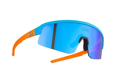Brýle VIPER, rámeček CYAN ORANGE, skla MIRROR BLUE CAT 3, velikost XS