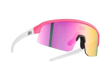 Brýle VIPER, rámeček WHITE PINK, skla MIRROR VIOLET CAT 3, velikost S