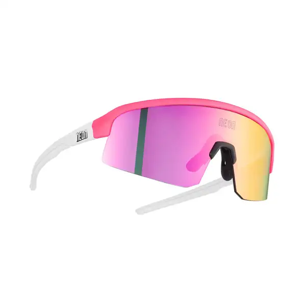 Brýle VIPER, rámeček WHITE PINK, skla MIRROR VIOLET CAT 3, velikost S