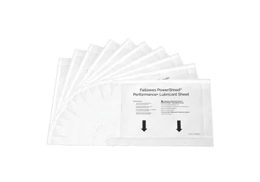 Čistící olejové listy Fellowes PowerShred Performance+ pro skartovací stroje (10ks)