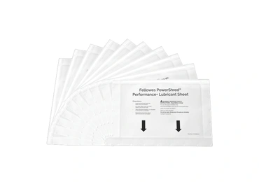 Čistící olejový papír Fellowes PowerShred Performance+ pro skartovací stroje (10ks)