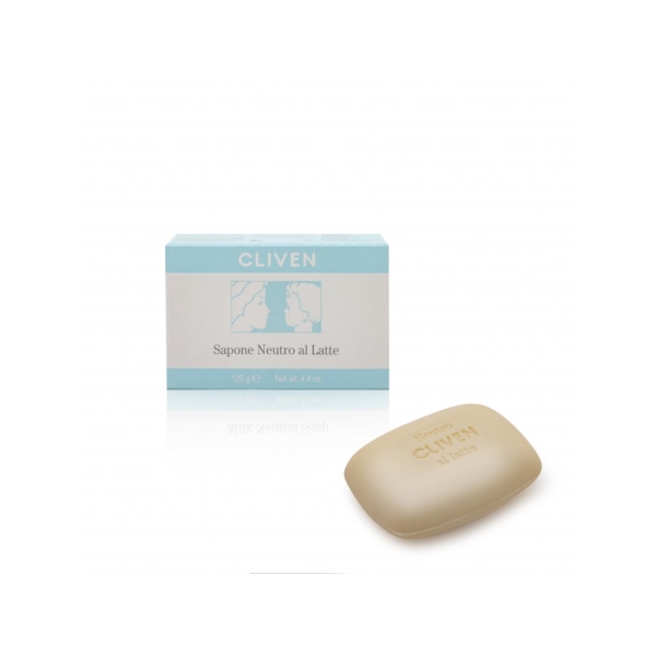 Cliven Tuhé neutrální mýdlo s mléčnými kulturami - Milk soap - 125 g