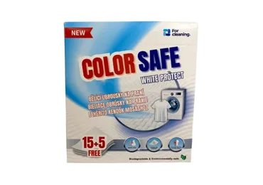 COLOR SAFE Bělicí ubrousky na praní, White protect, 20 ks