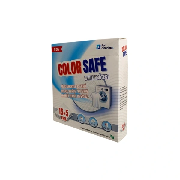 COLOR SAFE Bělicí ubrousky na praní, White protect, 20 ks