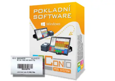 Conto server - modul tisk štítků zboží