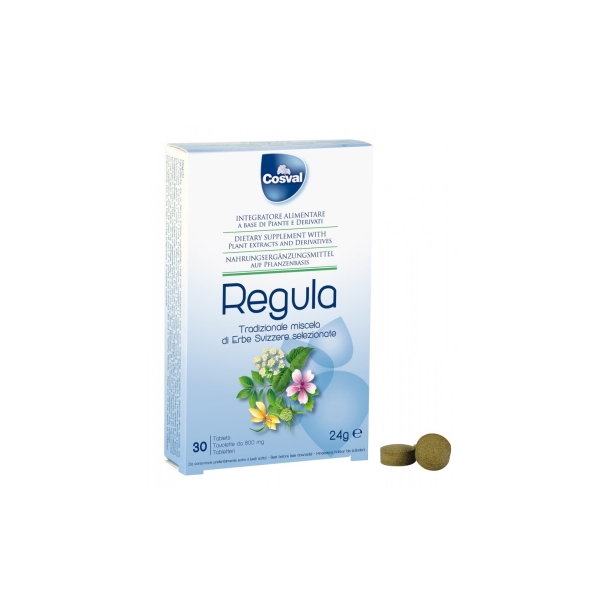 Cosval Regula - směs švýcarských bylin - 30 tablet po 800 mg