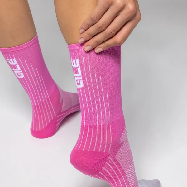 Cyklistické ponožky ALÉ COLOR BLOCK ACCESSORI - Velikost L/44-47