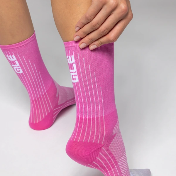 Cyklistické ponožky ALÉ COLOR BLOCK ACCESSORI - Velikost M/40-43