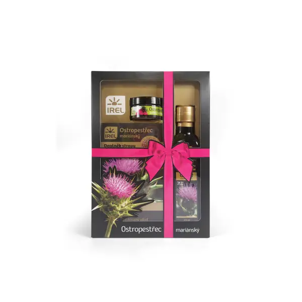 Dárková sada s ostropestřcem mariánským s pastou - sypký plod