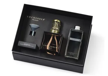 Dárková sada s vůní GRIGIO MILANO - katalytická lampa + náplň 500 ml + vonný sáček