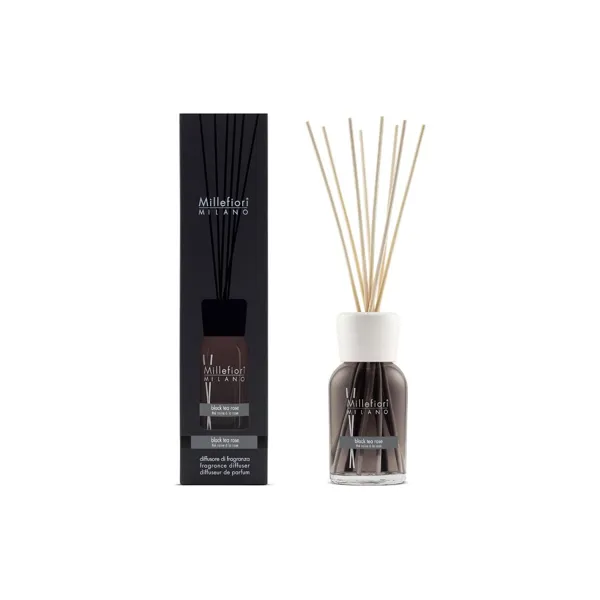 Difuzér a stébla Natural - Black Tea Rose, 250 ml