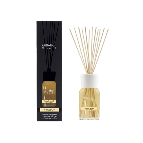 Difuzér a stébla Natural - Honey & Sea Salt, 500 ml