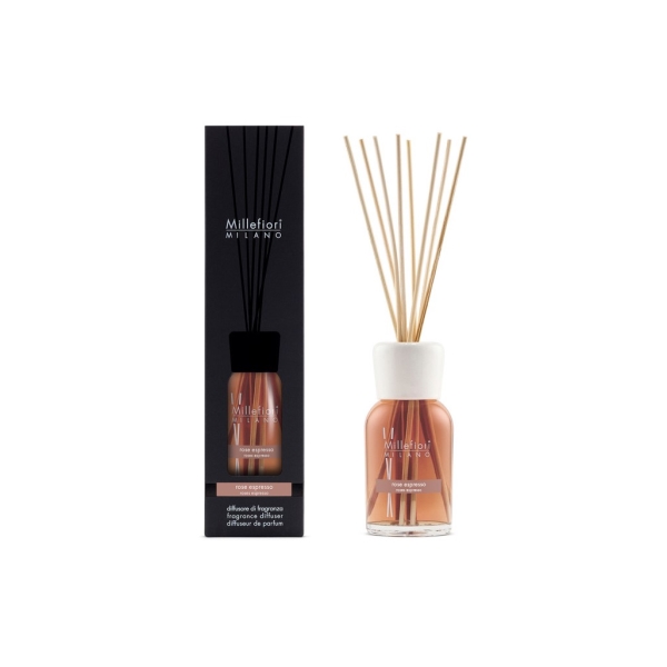 Difuzér a stébla Natural - Rose Espresso, 250 ml