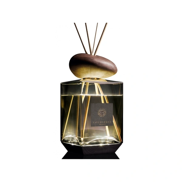 Difuzér s tyčinkami a dřevěným víčkem ve tvaru oblázku s vůní HEJAZ INCENSE - 2500 ml