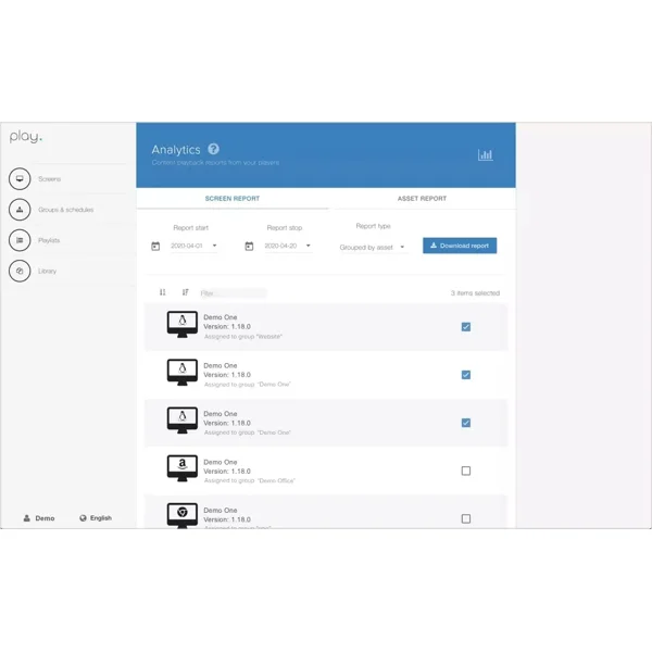 Digital Signage SW - Play Signage - Ultimate licence 1 rok