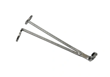 Dlouhé nůžky na zastřižení knotu svíčky - střídbrné